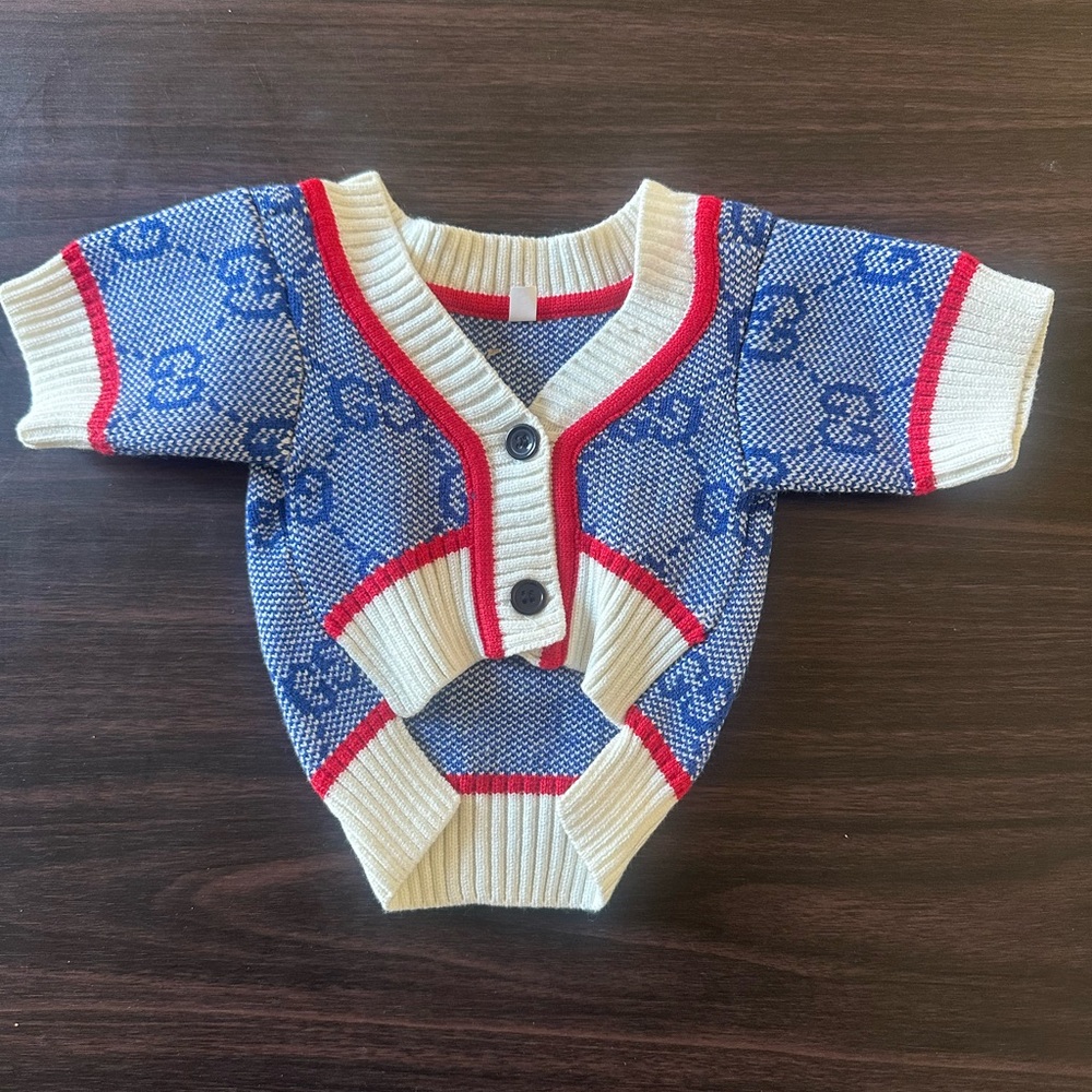 Double G Monogram Knit Cardigan